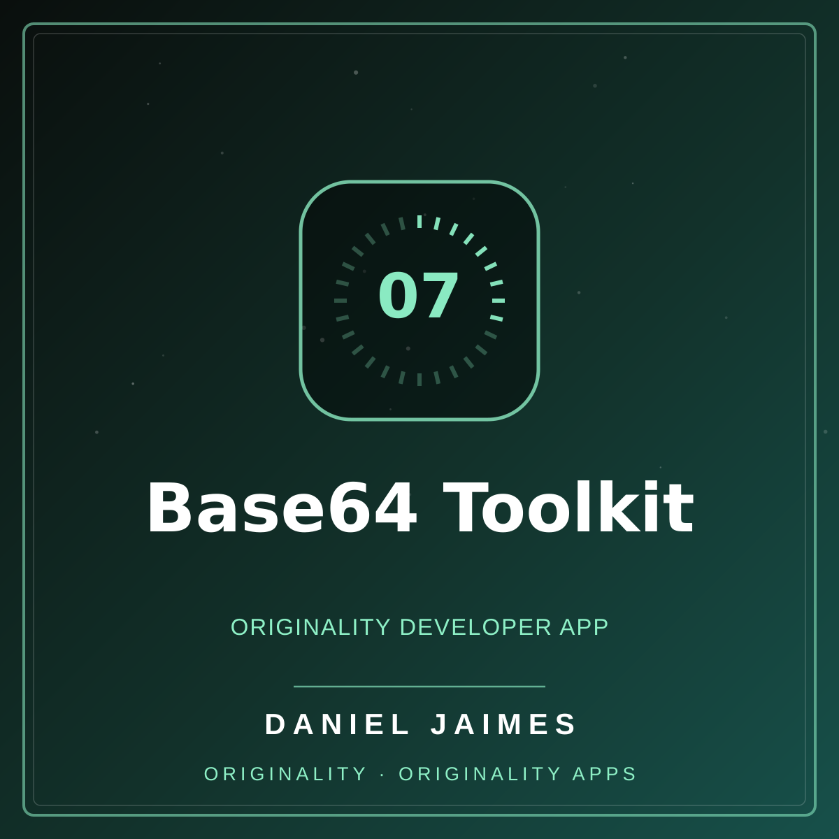 Base64 Toolkit — Originality Developer App