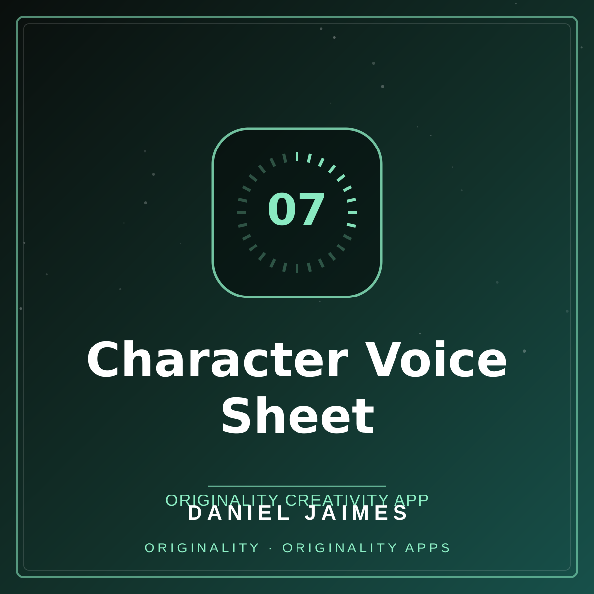Character Voice Sheet — Originality Creativity App
