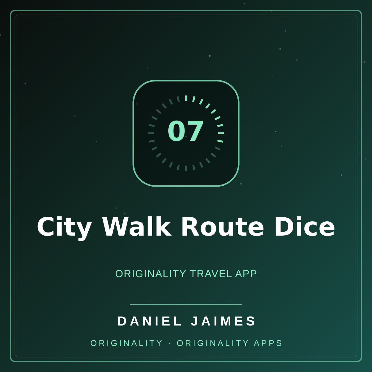 City Walk Route Dice — Originality Travel App