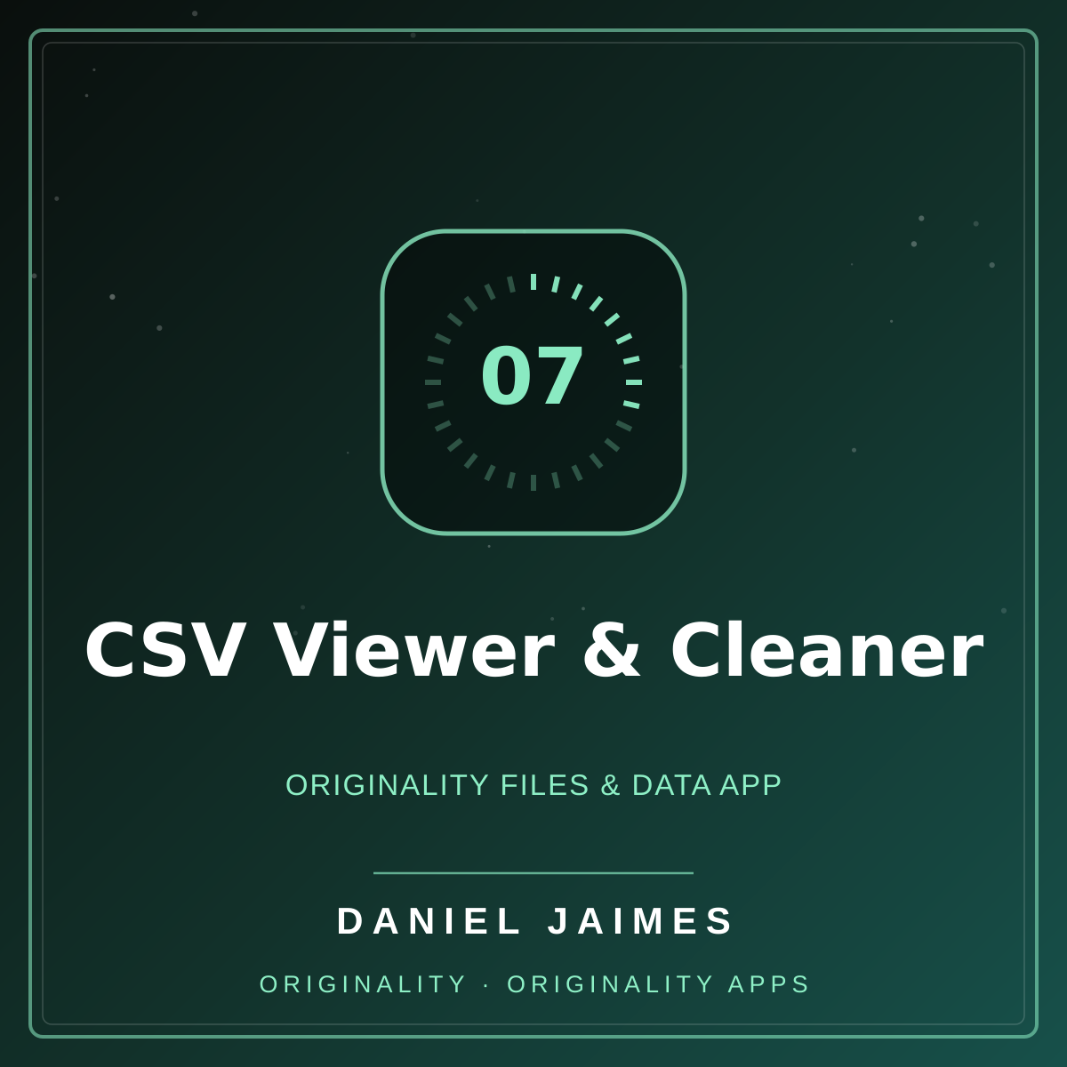 CSV Viewer & Cleaner — Originality Files & Data App