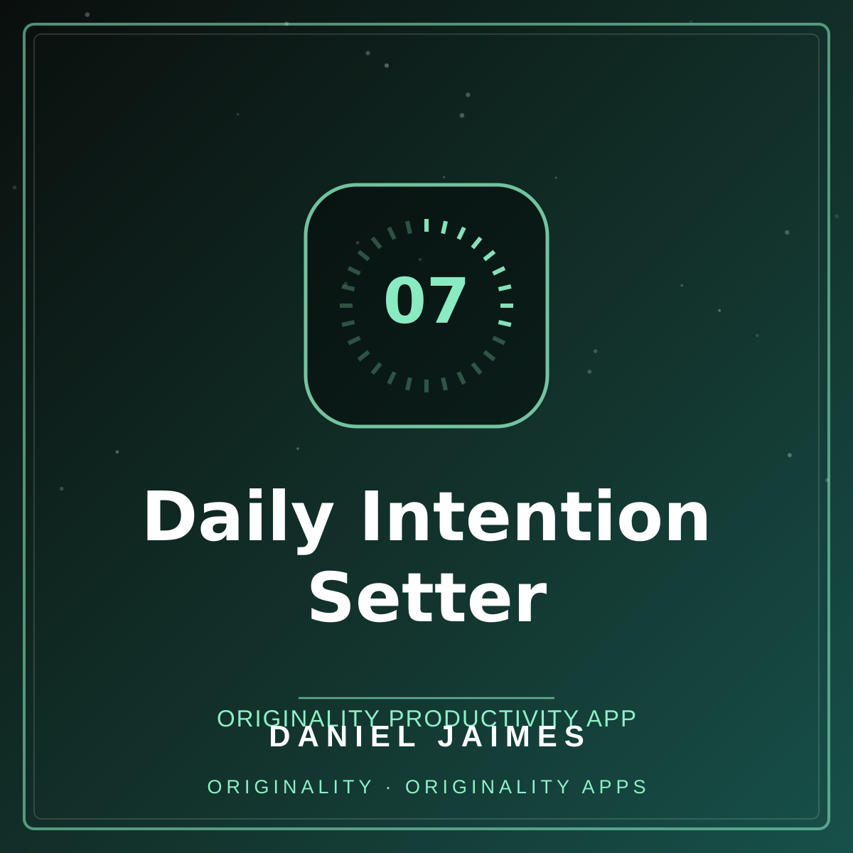 Daily Intention Setter — Originality Productivity App