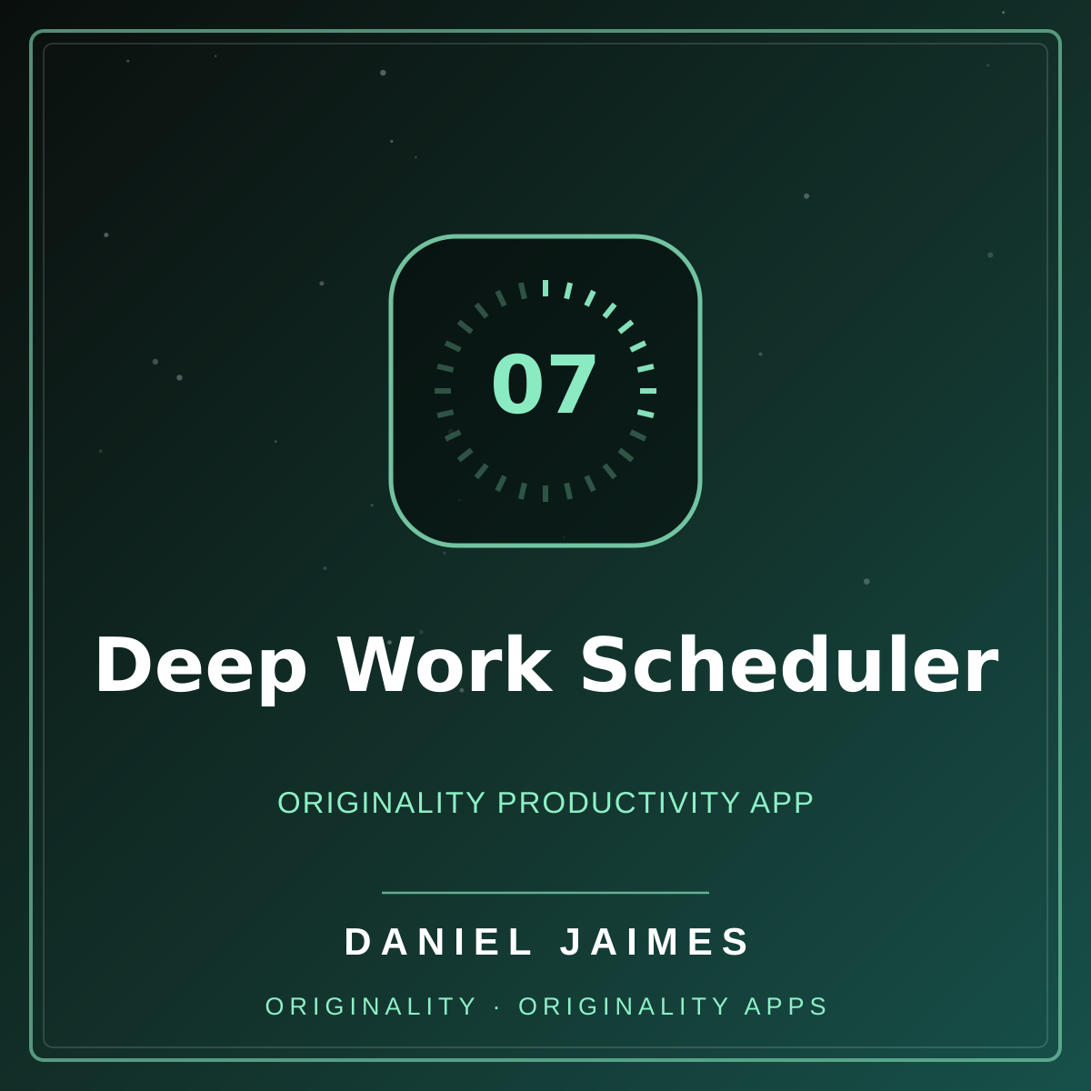 Deep Work Scheduler — Originality Productivity App