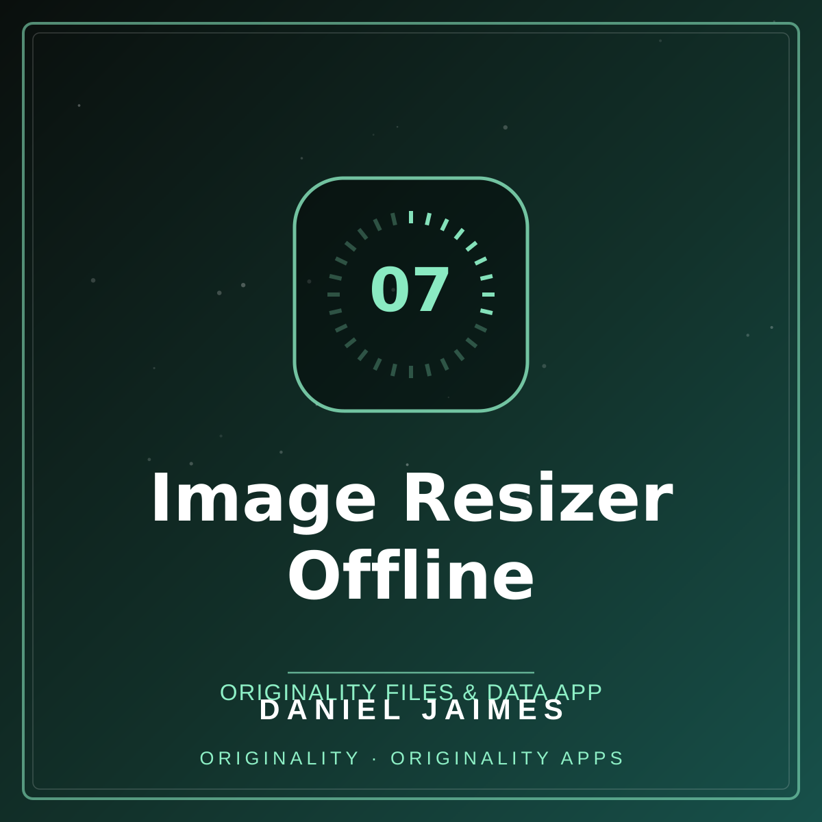 Image Resizer Offline — Originality Files & Data App