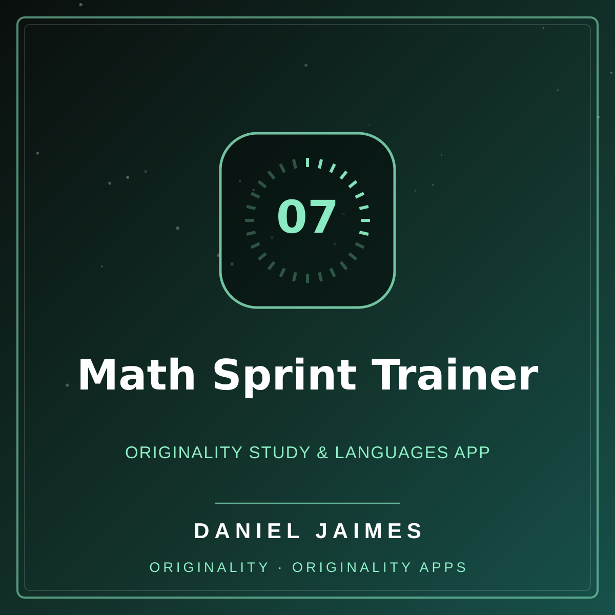 Math Sprint Trainer — Originality Study & Languages App