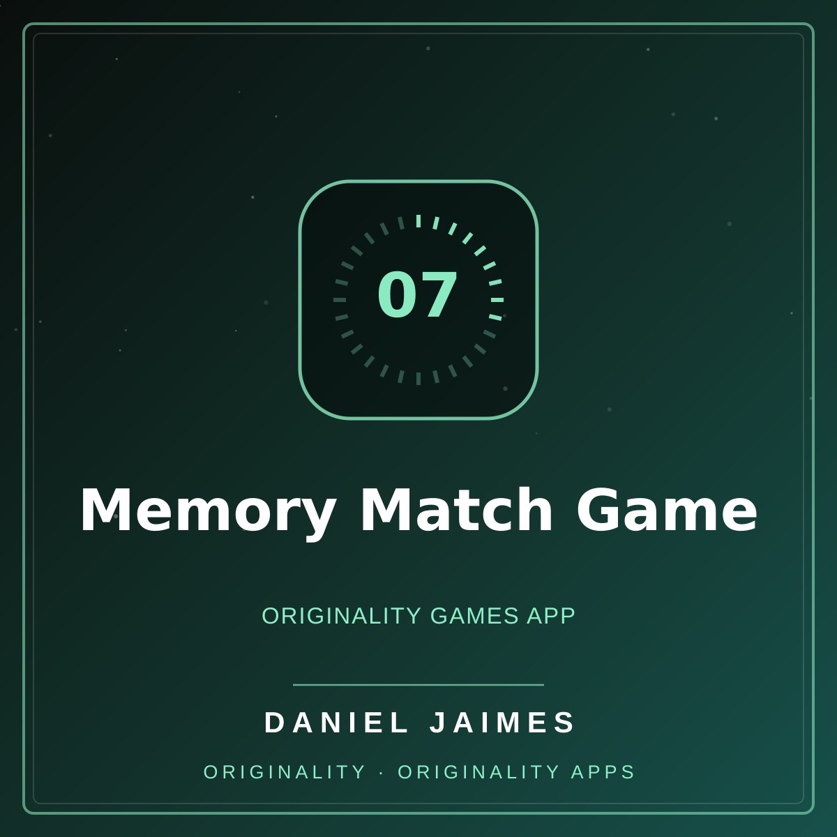 Memory Match Game — Originality Games App