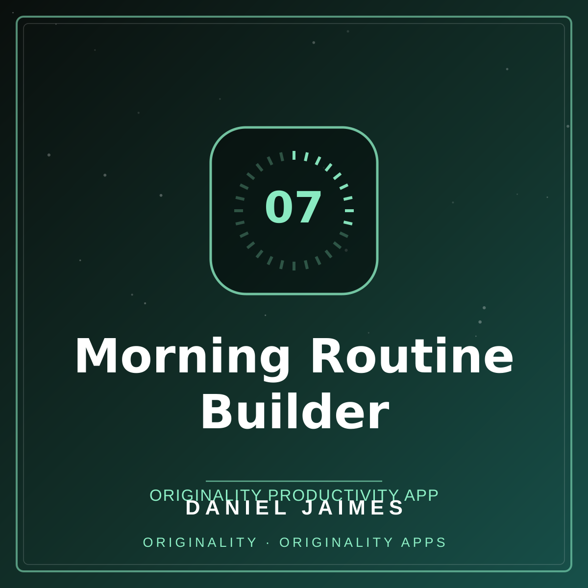 Morning Routine Builder — Originality Productivity App