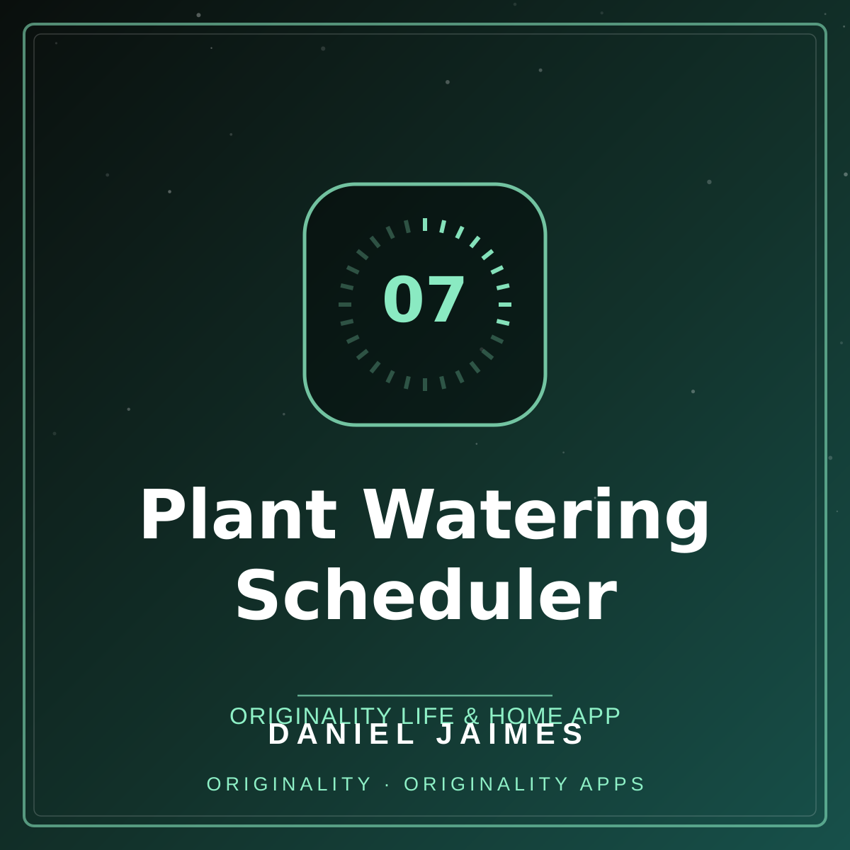 Plant Watering Scheduler — Originality Life & Home App
