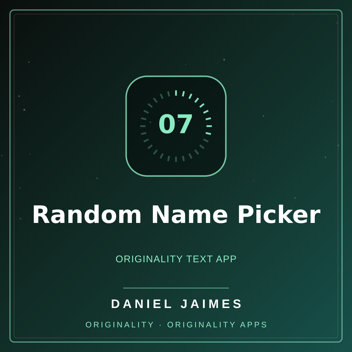 Random Name Picker — Originality Text App