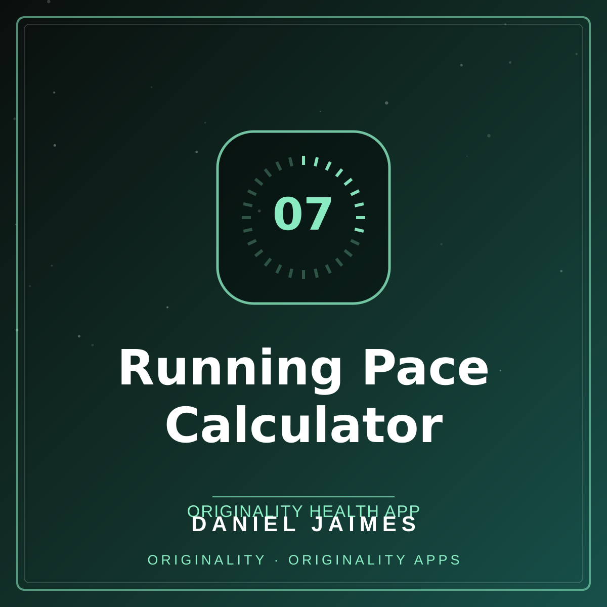 Running Pace Calculator — Originality Health App