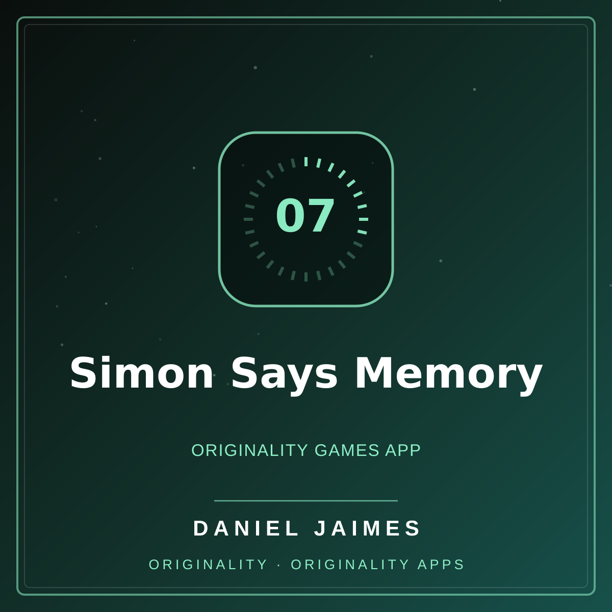 Simon Says Memory — Originality Games App