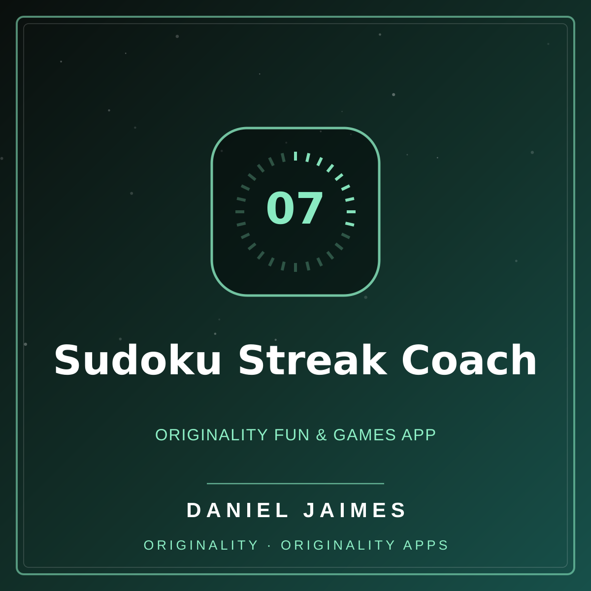 Sudoku Streak Coach — Originality Fun & Games App