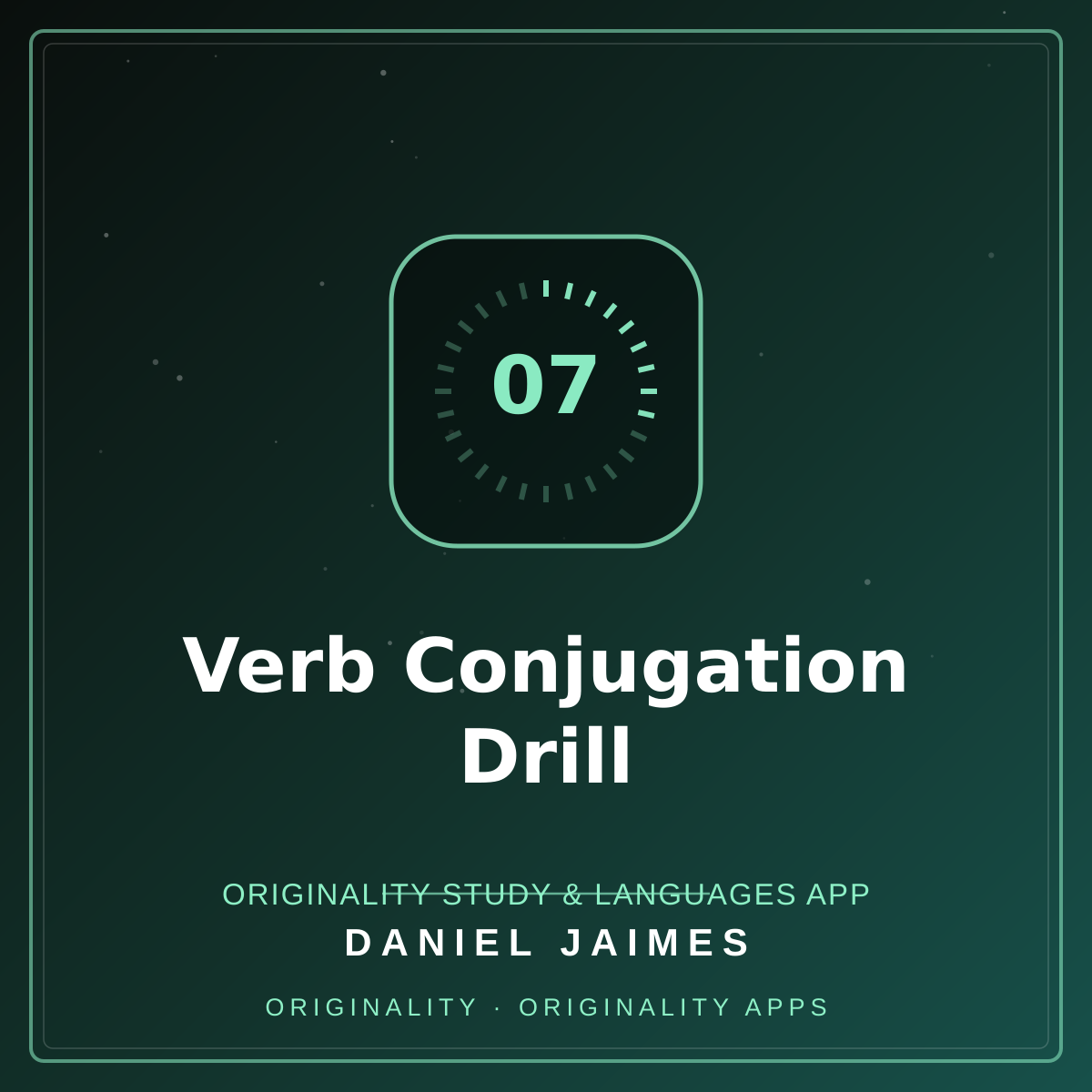 Verb Conjugation Drill — Originality Study & Languages App