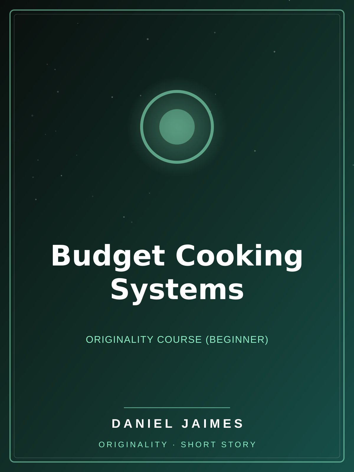 Budget Cooking Systems — Originality Course (Beginner)
