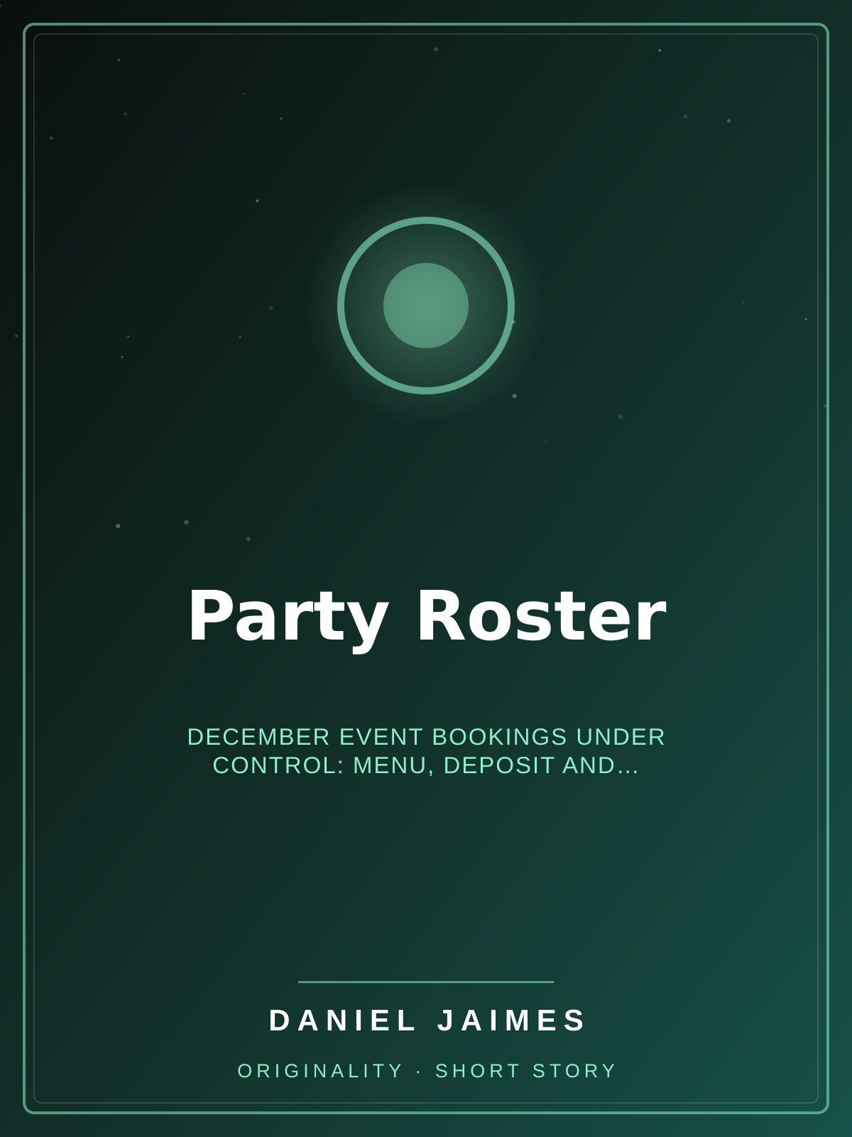 Party Roster — December event bookings under control: menu, deposit and headcount (EN/繁/ES)